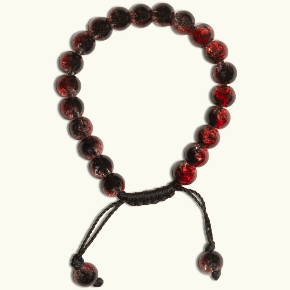 Maroon Beaded Bracelet