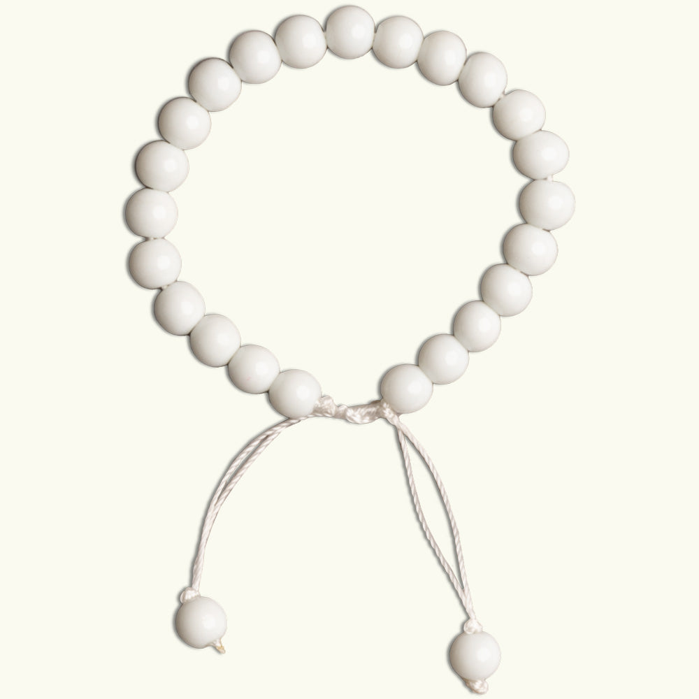 White Beaded Bracelet